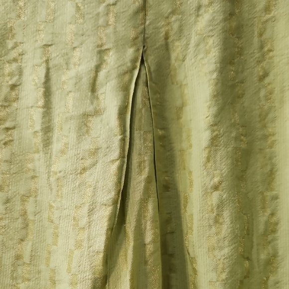 NWT Entro Pear Chartreuse Textured Cropped Blouse Large - Picture 9 of 10